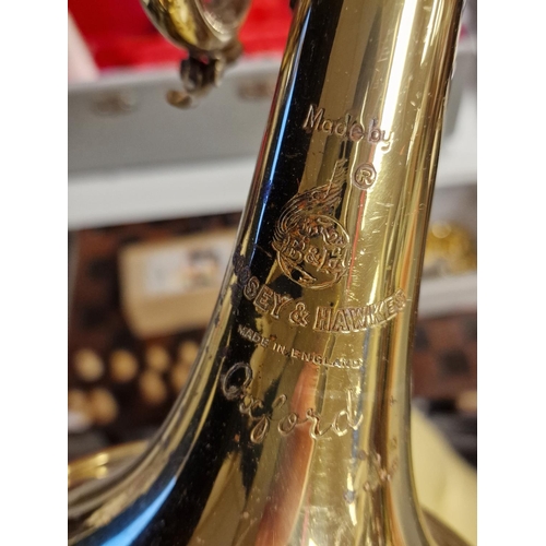 54b - Cased Boosey & Hawkes 'Oxford' Trumpet - Musical Instrument insterest