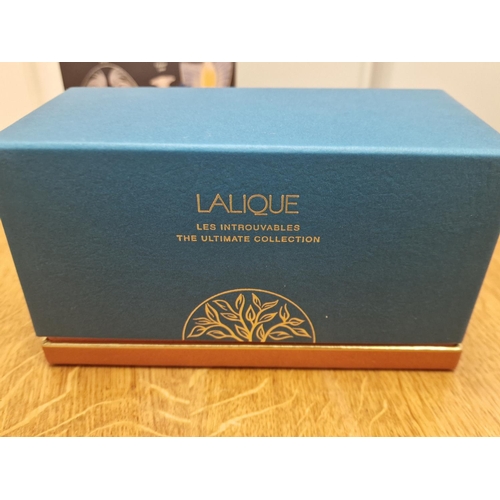 73 - Lalique Boxed Set of Designer Glass Miniature Scent Bottles (1998-2000) - 'Les Flacons Miniatures' &... 