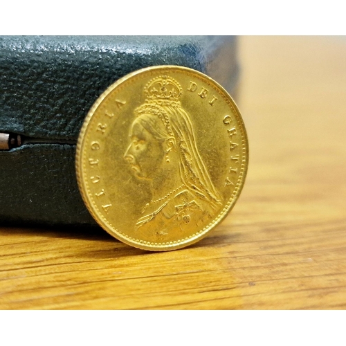 86 - Gold 22ct 1887 Half Sovereign Coin, 4.00g, unboxed