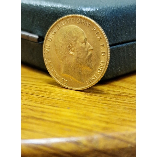 87 - Gold 22ct 1907 Half Sovereign Coin, 4.00g, unboxed