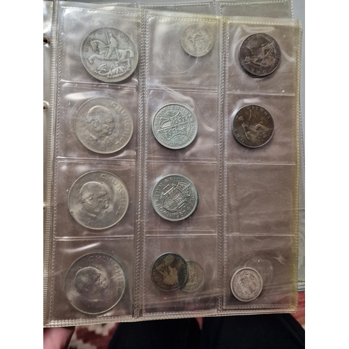 115 - Coin Collection, various, includes a number of pre-1946 Silver Coins further to photos