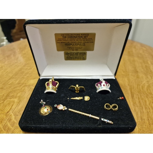 28d - Crowns & Regalia Limited Miniature Crown Jewels Set