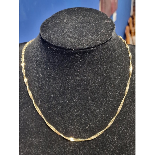 169h - 9ct Gold Necklace Chain - 4.95g