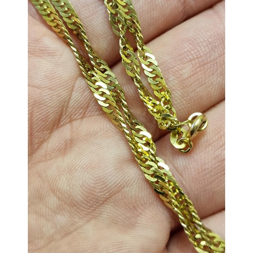 169h - 9ct Gold Necklace Chain - 4.95g