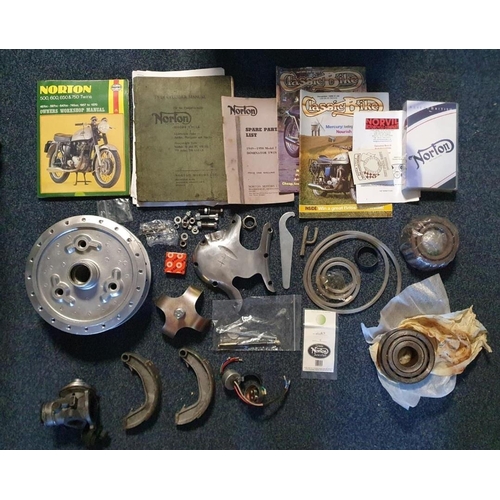 72f - Norton Motorcycle Three Boxes Worth of Parts and Accessories - please see photos