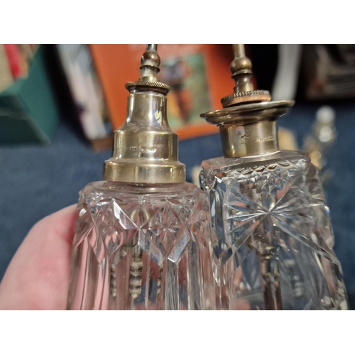 79c - Scent Bottle Collection, inc Two Sterling Silver Topped Examples, some antique