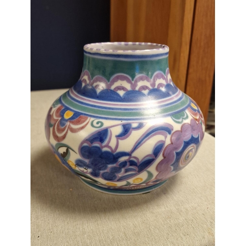 23n - Poole Carter Stabler Adams Purple Squat Vase, 7