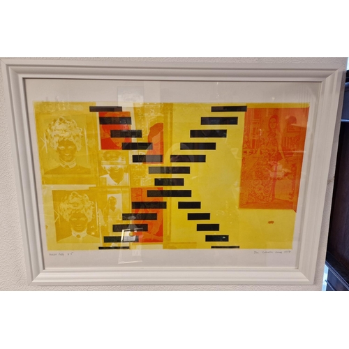 39e - Ian Colverson (1940-2022) Artist Proof Modern Art Screen Print - 77x57cm inc frame