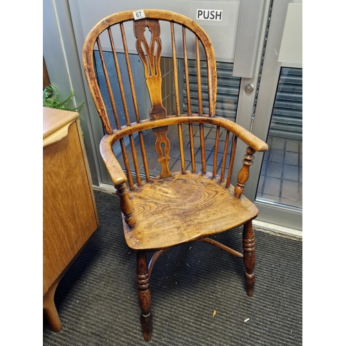 67 - Antique Windsor Chair - 103cm high