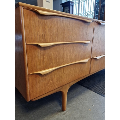 68e - Teak Mid-Century Sideboard - Good conditon and 198cm long by 44.5cm deep, by 76cm hgh