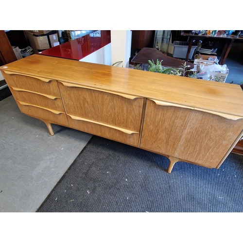 68e - Teak Mid-Century Sideboard - Good conditon and 198cm long by 44.5cm deep, by 76cm hgh