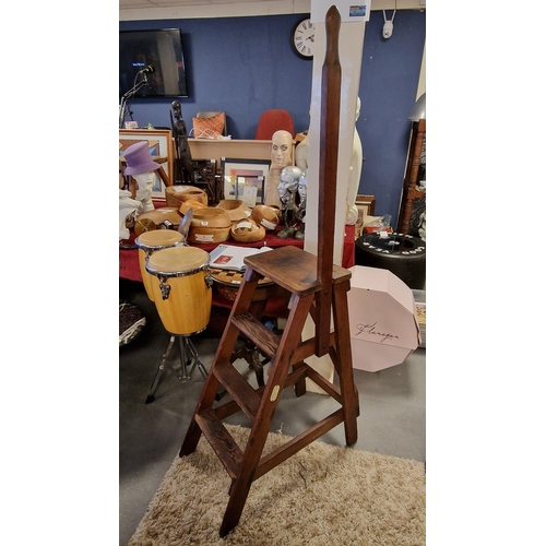 68p - Slingsby Antique Step Ladder - 169cm high and 91cm to the step