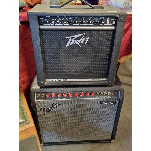 8 - Fender 85 Guitar Amplifier + an Additional Peavey Amp - both VGC in working order