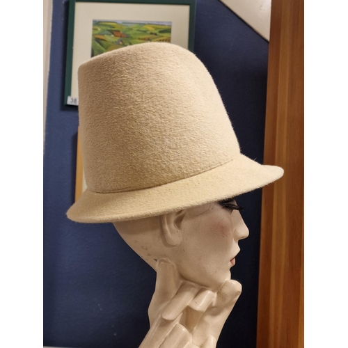 81 - Philip Somerville Designer Ladies' Hat - 28cm diameter x 17cm high