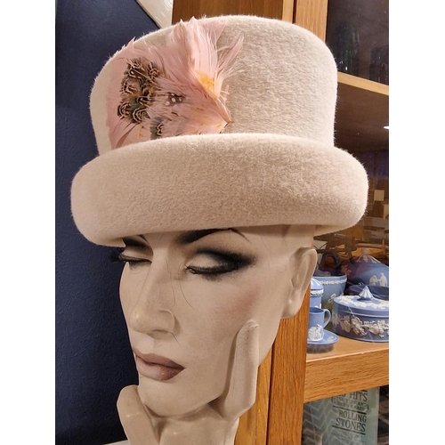 82 - Philip Somerville Designer Ladies' Hat - 24cm diameter x 15cm high