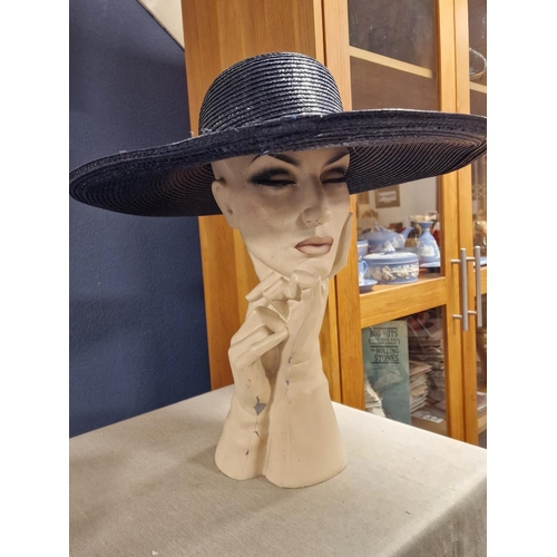 88 - Philip Somerville Designer Ladies' Summer Wide Brim Hat - 48cm diameter x 10cm high