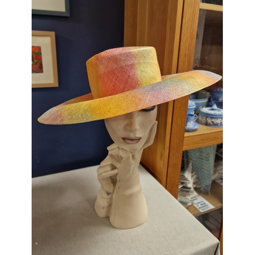 89 - Philip Somerville Designer Ladies' Summer Wide Brim Hat - 42cm diameter x 9cm high