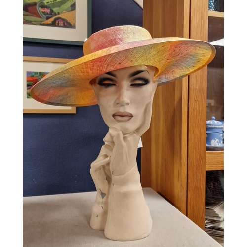 89 - Philip Somerville Designer Ladies' Summer Wide Brim Hat - 42cm diameter x 9cm high