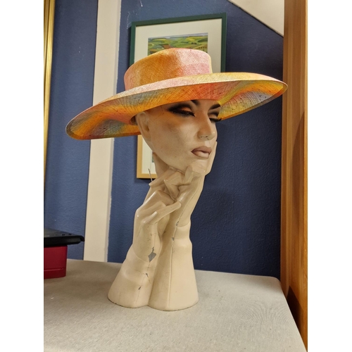 89 - Philip Somerville Designer Ladies' Summer Wide Brim Hat - 42cm diameter x 9cm high