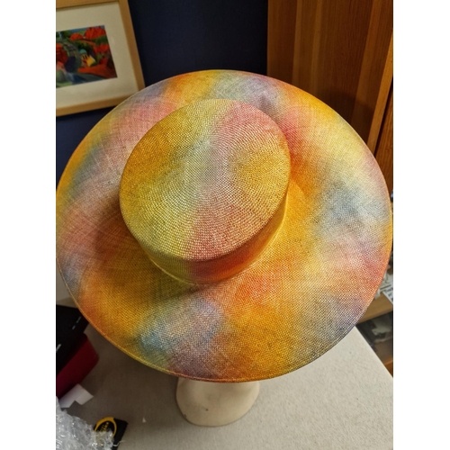 89 - Philip Somerville Designer Ladies' Summer Wide Brim Hat - 42cm diameter x 9cm high