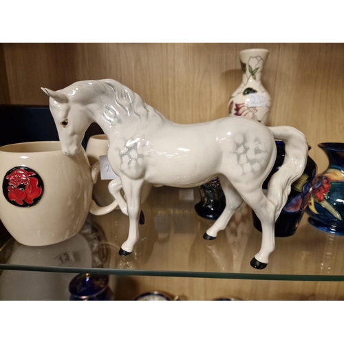 23s - White Dapple Beswick Horse Figure