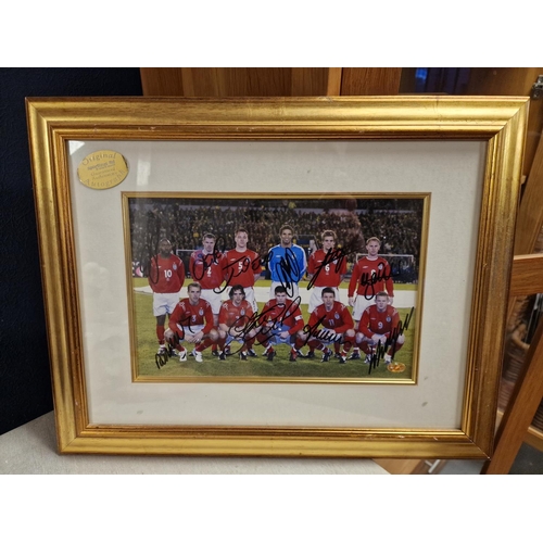 26c - Framed England Football International Squad Signed Team Photo w/certificate - early 2000's