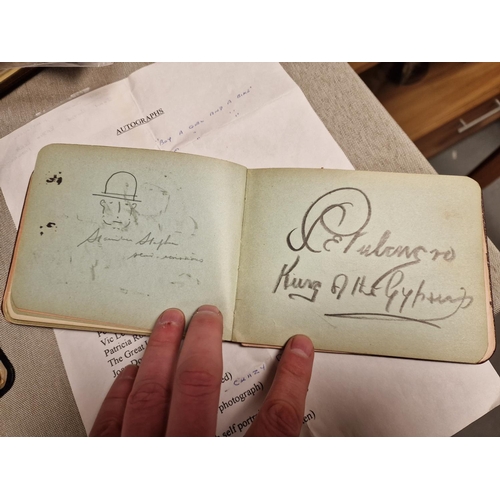 26e - Autograph Book Pair inc signatures of Max Wall, Joe Davis, Anthony Newley, Wilfred Pickles etc