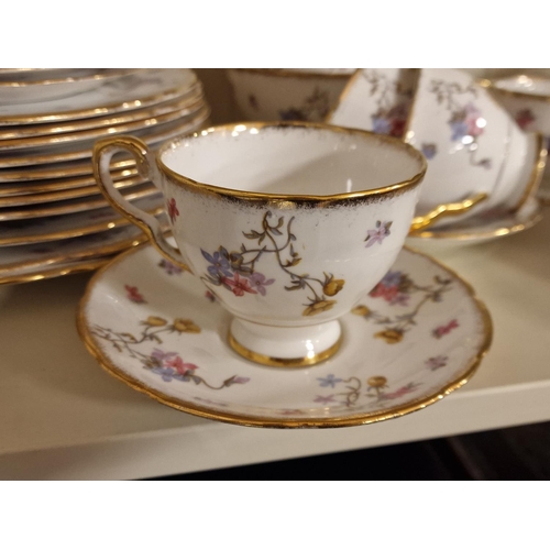 24h - Royal Stafford Violet Pompadours Vintage Floral Tea Set
