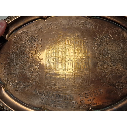 69m - Various Ephemera inc Black Forest Bookends, Joseph Asquith Alexandra House Halifax Copper Plate, Emp... 