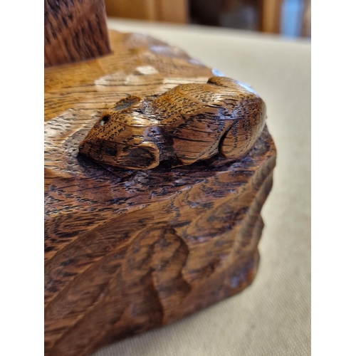 2 - Late 1940's Mouseman Yorkshire Oak 3pc Altar Set - Ecclesiastical/Religious Interest - 100% crafted ... 