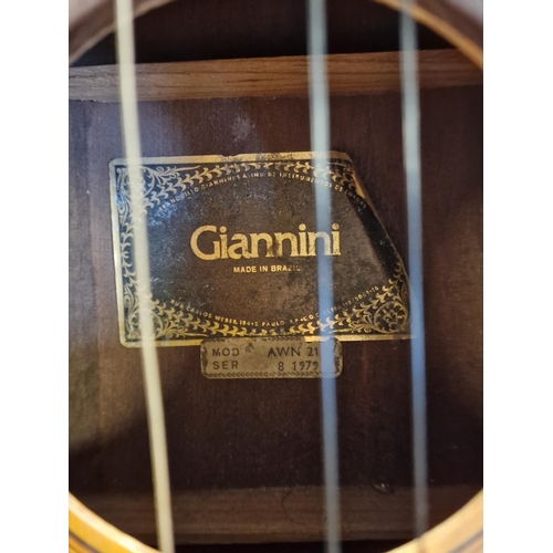 20 - Brazilian Giannini Classical Spanish Guitar w/rare carved headstock - 1979 model ref AWN 21 - 98cm h... 