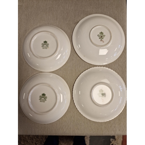 49c - Aynsley Set of Four Signed Doris Jones Fruits Plates