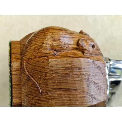 5 - Early Mouseman Yorkshire Oak Table Lighter