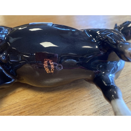 68 - Beswick Black Horse 16.5cm x 21cm