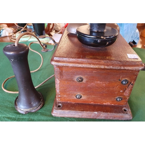 12 - Antique Telephone, Wall Mounted by Peel Conner Telephone Works of Coventry