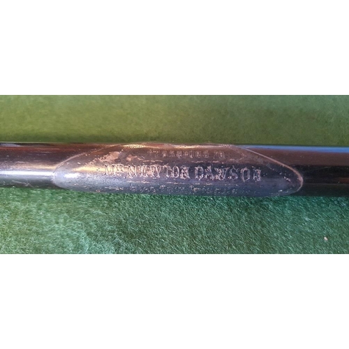 15 - Antique Swagger Stick, marked 1850 to the centre, w/Hallmarked Birmingham Silver Detail - possibly A... 