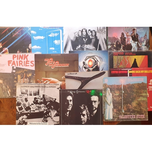 20t - Vinyl LP Record Collection of Thirteen 1970's Rock Albums inc King Crimson, Traffic, Mott the Hoople... 