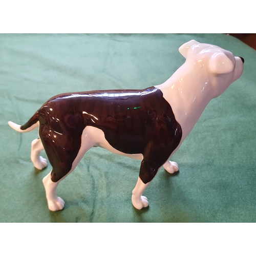 64e - Beswick Staffordshire Terrier Dog Figure - 22x15cm