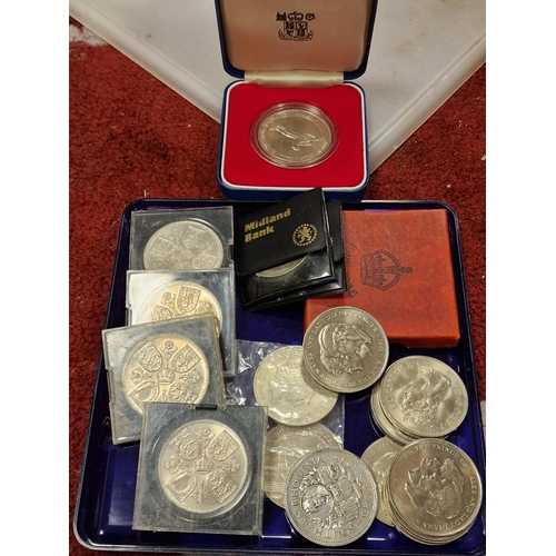 145j - Commemorative Coins Collection inc Rolls Royce Silver Jubilee Royal Mint Example