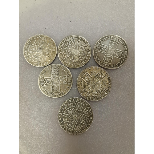 145m - Silver Coins inc 18th & 19th Century, Queen Anne & George III, 35.5g combined