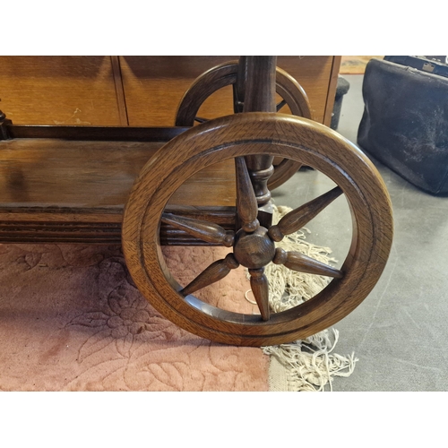 279b - Vintage Wooden Hostess Trolley