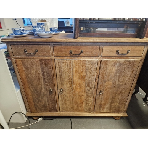 279e - Stripped Wood Hall Sideboard