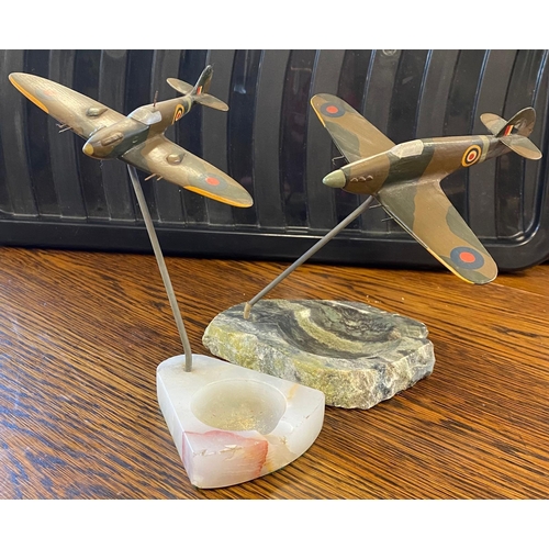 279j - Spitfire and Hawker Hurricane Vintage Ashtrays