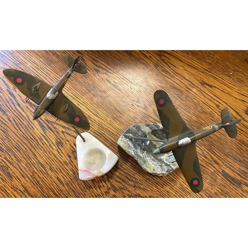 279j - Spitfire and Hawker Hurricane Vintage Ashtrays