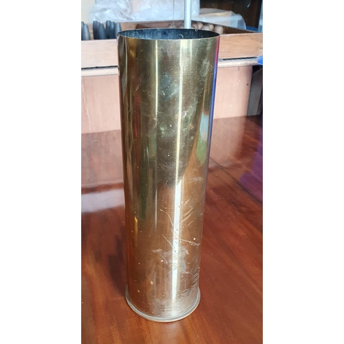 279k - Trenchart Brass Artillery Shell - 37cm high