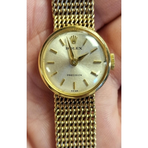 122a - 9ct Gold Rolex 1930's Ladies Cocktail Watch - 24.4g