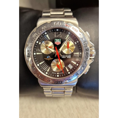 122d - Tag Heuer Indy 500 Motorsport Chronograph Wrist Watch - boxed but no papers