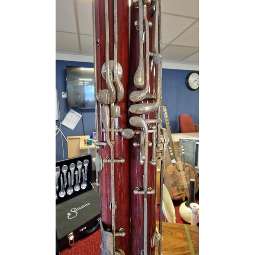 32 - Rosedale BSN-500 Bassoon Woodwind Musical Instrument + Hercules Stand- 135cm