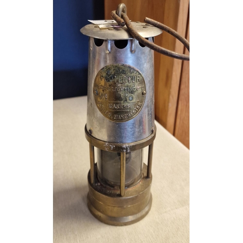 5 - Eccles Manchester Protector Miners Lamp, No 1A - 25cm high