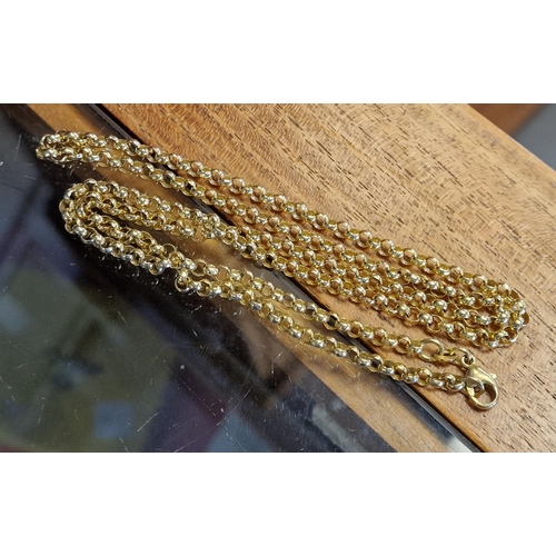 73 - 9ct Gold Belcher Chain Necklace - weight 19.45g